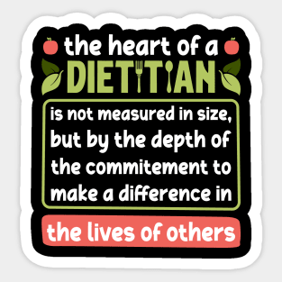 Dietitian Saying Registered Dietitian Appreciation Sticker